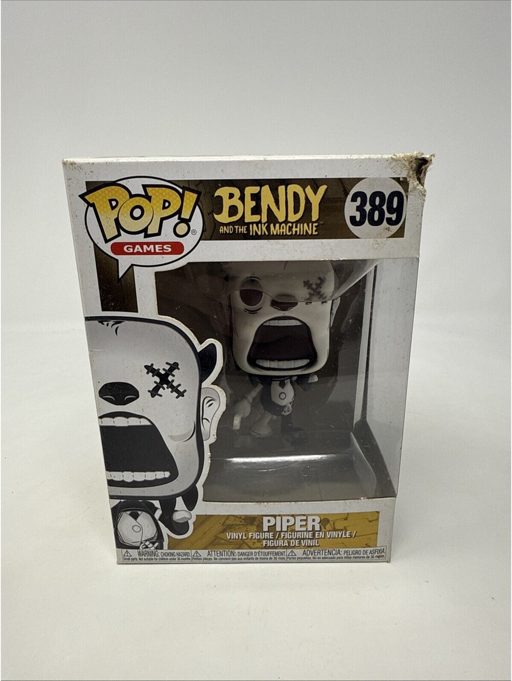 FUNKO POP PIPER #389 FIGURE BENDY AND THE INK MACHINE Damaged Box